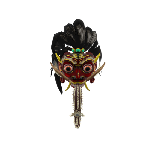 Demon Queen Rangda 3D model preview