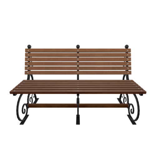 Willy Wonka Bench 3D model preview