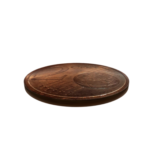 Money 2 Cents 3D model preview
