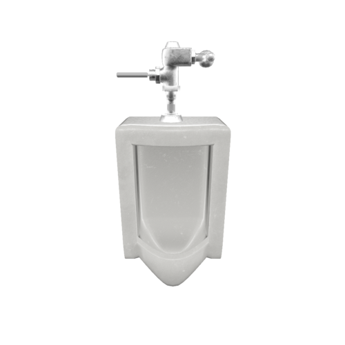 Public Restroom Urinal 3D model preview