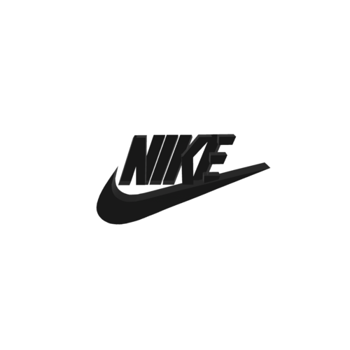 Logo Nike 3D model preview