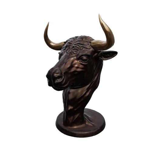 Bull Head 3D model preview